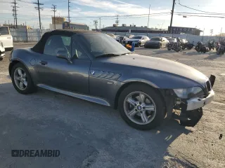 2000 BMW Z3 2.5L with VIN 4USCH9340YLG03126, listed as a Copart auction lot 42641545 with 57,192 mi miles and Salvage Title. Bid and sale history available at carsss.com. Image 4.