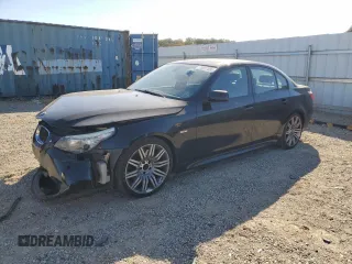 2010 BMW 5 Series 550i with VIN WBANW5C53ACT56674, listed as a Copart auction lot 70927084 with 129,722 mi miles and Salvage Title. Bid and sale history available at DreamBid. Image 1.