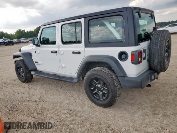 2021 Jeep Wrangler Unlimited Sport S z VIN 1C4HJXDG6MW816651, wystawiony jako Copart lot #60447925 z przebiegiem 53 958 mil mil oraz Szkoda całkowita • Salvage title. Historia ofert i sprzedaży dostępna na DreamBid. Obrazek 2.