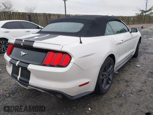 2017 Ford Mustang EcoBoost Premium with VIN 1FATP8UH7H5301411, listed as a IAAI auction lot 41971140 with 55,176 mi miles and . Bid and sale history available at carsss.com. Image 4.