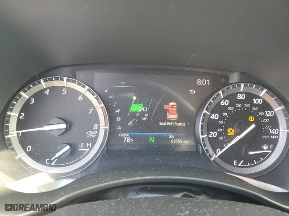 2020 Toyota Highlander XLE with VIN 5TDHZRAH4LS505333, listed as a Copart auction lot 49771285 with 63,759 mi miles and Salvage Title. Bid and sale history available at carsss.com. Image 9.