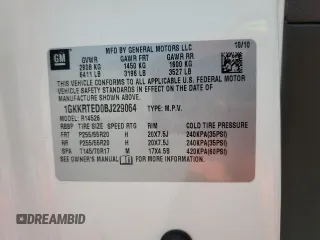 2011 GMC Acadia Denali z VIN 1GKKRTED0BJ229064, wystawiony jako Copart lot #55433325 z przebiegiem 91 838 mil mil oraz Szkody całkowita. Historia ofert i sprzedaży dostępna na DreamBid. Obrazek 13.
