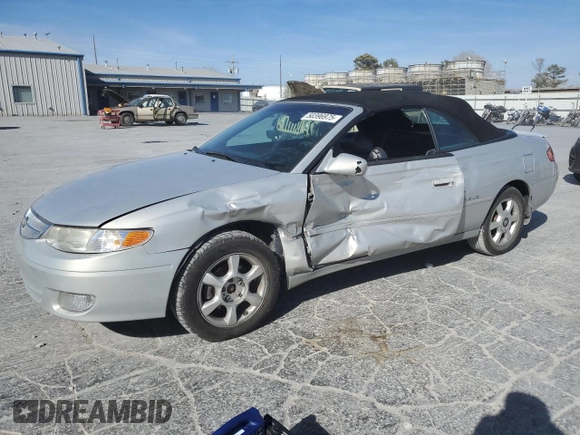 2000 Toyota Solara SE with VIN 2T1FF22PXYC365530, listed as a Copart auction lot 50396975 with 151,567 mi miles and Salvage Title. Bid and sale history available at DreamBid. Image 1.