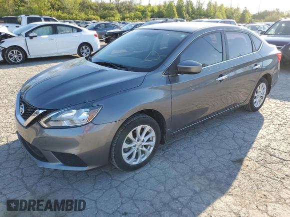 2018 Nissan Sentra SV with VIN 3N1AB7AP4JL652971, listed as a Copart auction lot 50880354 with 53,627 mi miles and Salvage Title. Bid and sale history available at carsss.com. Image 1.