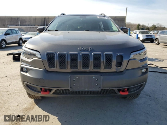 2019 Jeep Cherokee Trailhawk Elite with VIN 1C4PJMBX9KD107539, listed as a Copart auction lot 46631515 with 75,698 mi miles and Salvage Title. Bid and sale history available at carsss.com. Image 5.