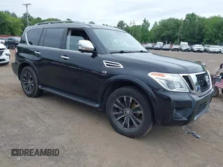 2019 Nissan Armada SL with VIN JN8AY2NC6K9580921, listed as a IAAI auction lot 42611750 with 106,441 mi miles and . Bid and sale history available at DreamBid. Image 1.