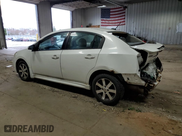 2012 Nissan Sentra SR with VIN 3N1AB6AP4CL693694, listed as a Copart auction lot 53742505 with 156,093 mi miles and Non Repairable. Bid and sale history available at DreamBid. Image 2.