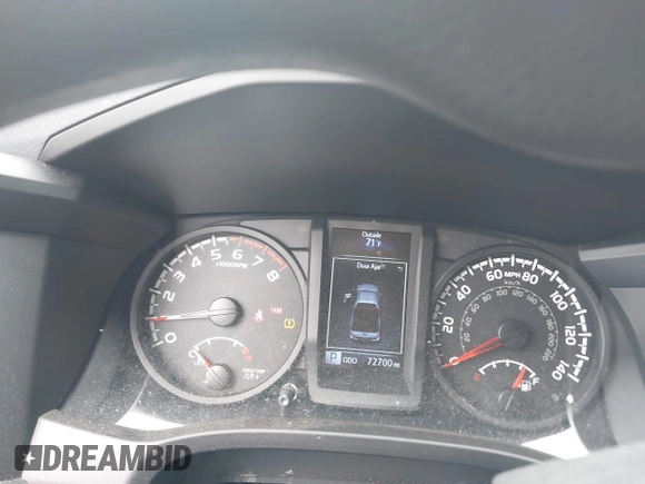 2019 Toyota Tacoma SR with VIN 5TFRX5GN0KX139329, listed as a IAAI auction lot 41958154 with 72,700 mi miles and . Bid and sale history available at DreamBid. Image 7.