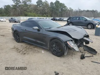 2018 Ford Mustang GT with VIN 1FA6P8CF4J5171364, listed as a Copart auction lot 41586105 with 104,304 mi miles and Salvage Title. Bid and sale history available at carsss.com. Image 4.