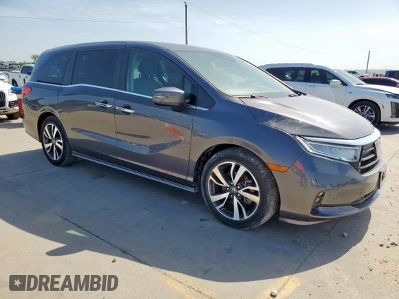 2023 Honda Odyssey Touring with VIN 5FNRL6H89PB053593, listed as a Copart auction lot 64836685 with 26,568 mi miles and Salvage title. Bid and sale history available at DreamBid. Image 4.
