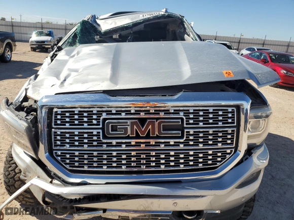 2018 GMC Sierra 1500 Denali with VIN 3GTU2PEJ7JG609430, listed as a Copart auction lot 81799314 with 0 mi miles and Salvage Title. Bid and sale history available at carsss.com. Image 12.