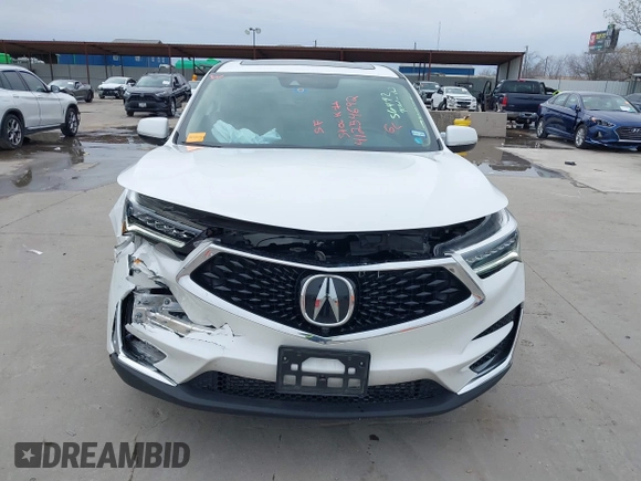 2020 Acura RDX Advance with VIN 5J8TC2H72LL022362, listed as a IAAI auction lot 41254692 with 18,739 mi miles and . Bid and sale history available at DreamBid. Image 12.