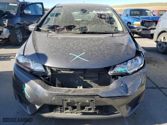 2017 Honda Fit LX with VIN JHMGK5H50HS006403, listed as a Copart auction lot 50391485 with 43,136 mi miles and Salvage Title. Bid and sale history available at carsss.com. Image 5.
