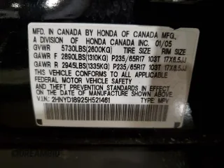 2005 Acura MDX Touring with VIN 2HNYD18925H521461, listed as a Copart auction lot 66725704 with 219,162 mi miles and Salvage Title. Bid and sale history available at carsss.com. Image 15.
