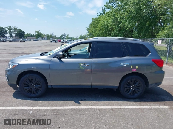 2018 Nissan Pathfinder SV with VIN 5N1DR2MM8JC645166, listed as a IAAI auction lot 42666765 with 81,544 mi miles and . Bid and sale history available at DreamBid. Image 14.