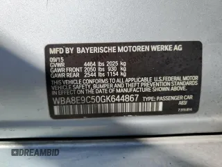 2016 BMW 3 Series 328i with VIN WBA8E9C50GK644867, listed as a Copart auction lot 50156725 with 160,130 mi miles and Clean Title. Bid and sale history available at DreamBid. Image 12.