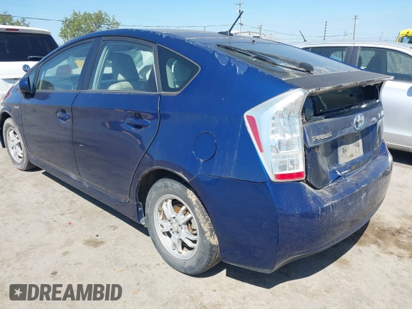 2010 Toyota Prius II with VIN JTDKN3DU7A1022730, listed as a IAAI auction lot 42139192 with 188,178 mi miles. Bid and sale history available at carsss.com. Image 3.