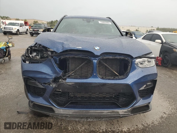 2020 BMW X3 M Competition with VIN 5YMTS0C06LLT11106, listed as a Copart auction lot 72803964 with 49,679 mi miles and Salvage Title. Bid and sale history available at carsss.com. Image 5.