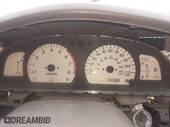 2001 Toyota Tacoma PreRunner with VIN 5TEGN92N01Z860253, listed as a IAAI auction lot 41556927 with 193,722 mi miles and . Bid and sale history available at DreamBid. Image 7.