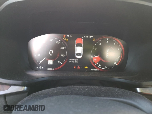 2019 Volvo S60 Inscription with VIN 7JRA22TL6KG012634, listed as a Copart auction lot 39152904 with 46,300 mi miles. Bid and sale history available at carsss.com. Image 9.