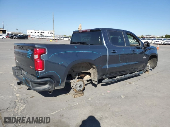 2021 Chevrolet Silverado 1500 RST with VIN 1GCPWDED5MZ392314, listed as a Copart auction lot 75276924 with 43,620 mi miles and Salvage Title. Bid and sale history available at carsss.com. Image 3.