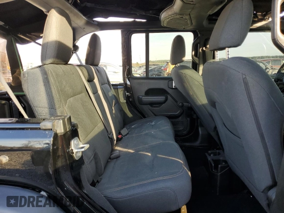 2024 Jeep Wrangler Sport S with VIN 1C4PJXDG1RW277777, listed as a Copart auction lot 49437045 with 10,405 mi miles and Salvage title. Bid and sale history available at DreamBid. Image 11.