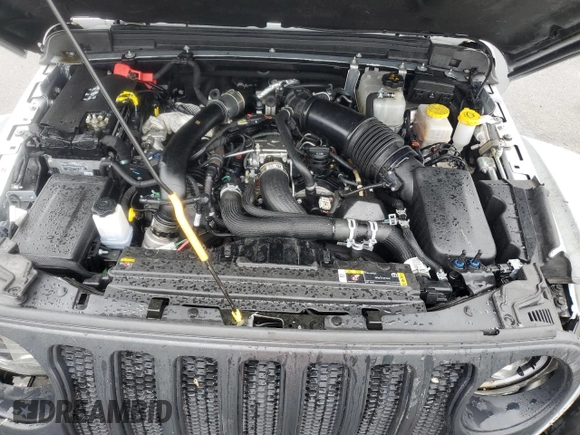 2023 Jeep Wrangler Rubicon with VIN 1C4JJXFM4PW589923, listed as a Copart auction lot 58725465 with 9,814 mi miles and Salvage title. Bid and sale history available at DreamBid. Image 12.