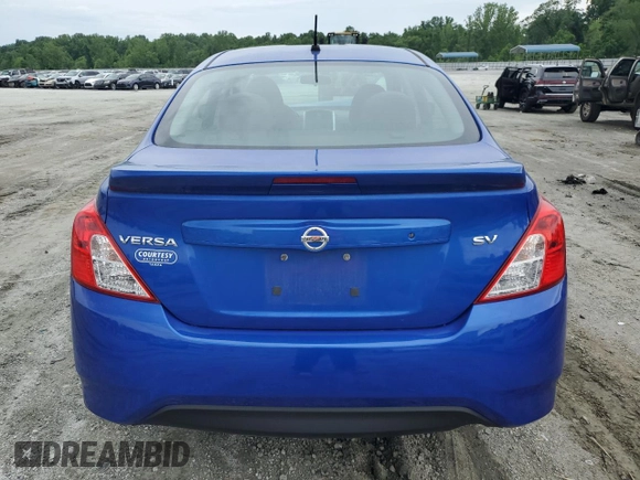 2017 Nissan Versa S with VIN 3N1CN7AP4HL812471, listed as a Copart auction lot 58919625 with 90,012 mi miles and Salvage title. Bid and sale history available at DreamBid. Image 6.