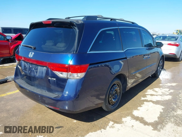 2016 Honda Odyssey Touring Elite with VIN 5FNRL5H98GB083221, listed as a IAAI auction lot 41626604 with 145,341 mi miles and . Bid and sale history available at DreamBid. Image 4.