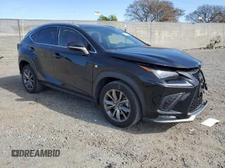 2021 Lexus NX 300 F Sport with VIN JTJSARBZ6M2198757, listed as a Copart auction lot 48591825 with 61,998 mi miles and Salvage title. Bid and sale history available at DreamBid. Image 4.