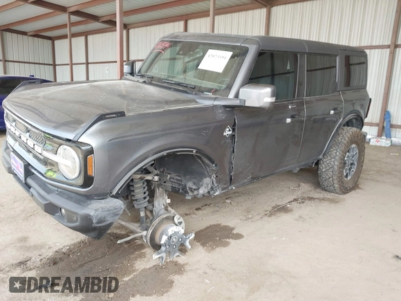 2023 Ford Bronco z VIN 1FMEE5DP8PLA91454, wystawiony jako IAAI lot #42023594 z przebiegiem 49 354 mil mil oraz . Historia ofert i sprzedaży dostępna na DreamBid. Obrazek 6.