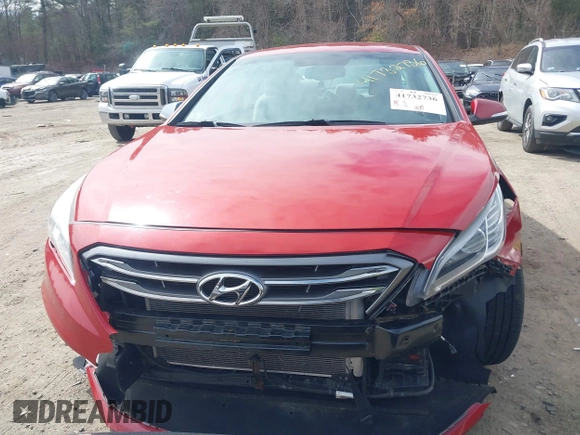 2017 Hyundai Sonata Sport with VIN 5NPE34AF9HH451174, listed as a IAAI auction lot 41732736 with 95,937 mi miles. Bid and sale history available at carsss.com. Image 12.