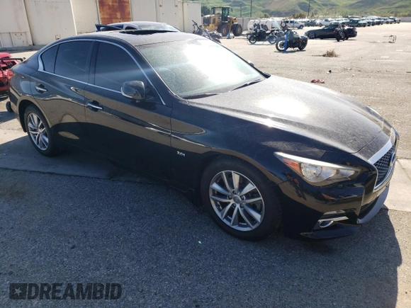 2017 Infiniti Q50 3.0t Premium with VIN JN1EV7AP9HM730394, listed as a Copart auction lot 51626035 with 83,138 mi miles and Salvage Title. Bid and sale history available at carsss.com. Image 4.