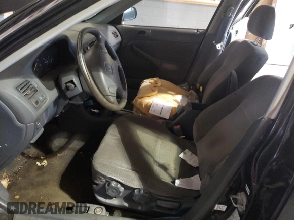 2000 Honda Civic LX with VIN JHMEJ6670YS002114, listed as a Copart auction lot 49373834 with 263,679 mi miles and Salvage Title. Bid and sale history available at DreamBid. Image 7.