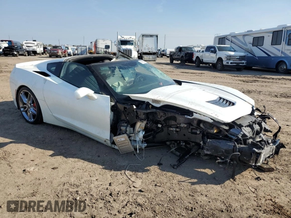 2016 Chevrolet Corvette Z51 2LT with VIN 1G1YK2D74G5115237, listed as a Copart auction lot 47268495 with 0 mi miles and Salvage Title. Bid and sale history available at carsss.com. Image 4.