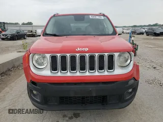 2015 Jeep Renegade Limited with VIN ZACCJBDT0FPB70154, listed as a Copart auction lot 60087705 with 156,264 mi miles and Salvage title. Bid and sale history available at DreamBid. Image 5.