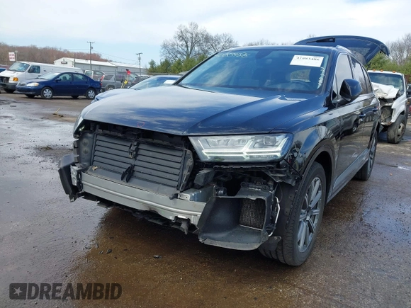2019 Audi Q7 Premium Plus with VIN WA1LAAF79KD014229, listed as a IAAI auction lot 41883486 with 77,574 mi miles and . Bid and sale history available at DreamBid. Image 6.