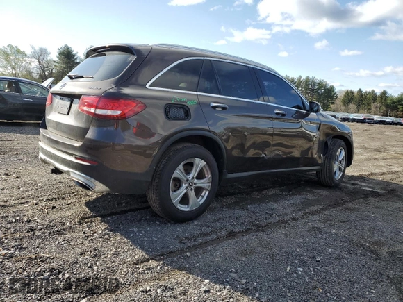 2018 Mercedes-Benz GLC with VIN WDC0G4KB1JV047781, listed as a Copart auction lot 51684575 with 81,349 mi miles and Salvage Title. Bid and sale history available at carsss.com. Image 3.