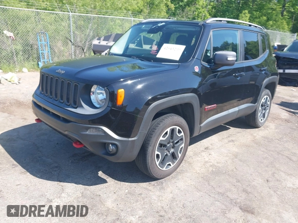 2015 Jeep Renegade Trailhawk with VIN ZACCJBCT1FPC17815, listed as a IAAI auction lot 42043290 with 247,652 mi miles and . Bid and sale history available at DreamBid. Image 17.