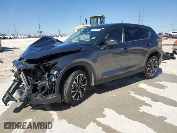 2022 Mazda CX-5 2.5 S Premium Plus Package with VIN JM3KFBEM9N0526771, listed as a Copart auction lot 48773245 with 0 mi miles and Salvage Title. Bid and sale history available at carsss.com. Image 1.