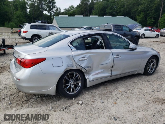 2017 Infiniti Q50 3.0t Sport with VIN JN1EV7AR9HM838872, listed as a Copart auction lot 62666234 with 87,657 mi miles and Non Repairable. Bid and sale history available at carsss.com. Image 3.