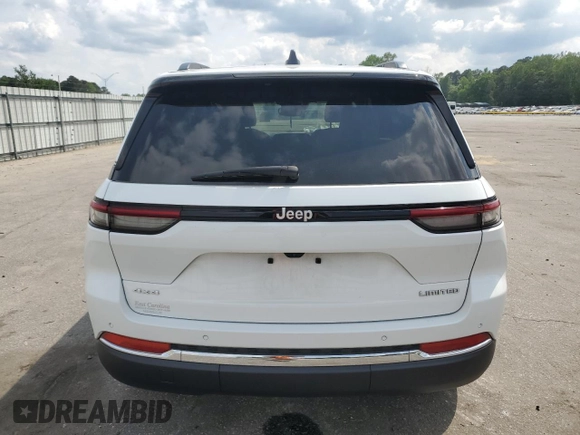 2024 Jeep Grand Cherokee Limited with VIN 1C4RJHBG7RC180487, listed as a Copart auction lot 54525145 with 9,821 mi miles and Salvage title. Bid and sale history available at DreamBid. Image 6.