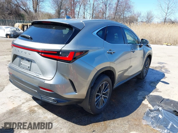 2025 Lexus NX 350 z VIN 2T2AGCEZ6SC070955, wystawiony jako IAAI lot #41821895 z przebiegiem 8 632 mil mil oraz . Historia ofert i sprzedaży dostępna na DreamBid. Obrazek 4.