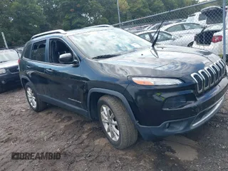 2017 Jeep Cherokee Limited with VIN 1C4PJMDB9HW519538, listed as a IAAI auction lot 40453846 with 113,785 mi miles. Bid and sale history available at carsss.com. Image 1.