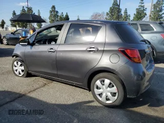 2015 Toyota Yaris L with VIN VNKKTUD33FA039266, listed as a Copart auction lot 47267365 with 76,918 mi miles and Non Repairable. Bid and sale history available at DreamBid. Image 2.