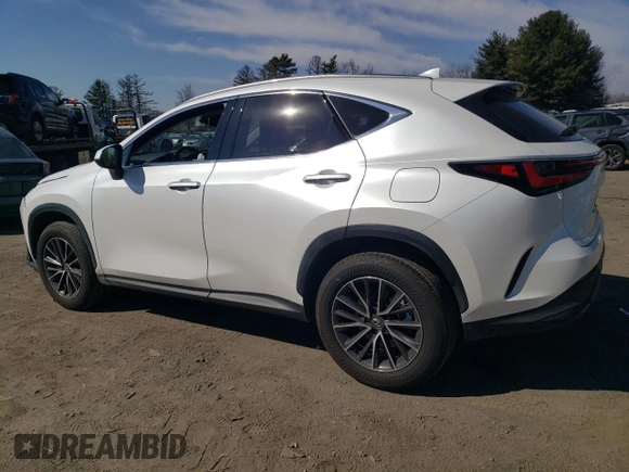 2025 Lexus NX with VIN JTJGGCEZ7S5011079, listed as a Copart auction lot 46956335 with 1,959 mi miles and Salvage Title. Bid and sale history available at carsss.com. Image 2.