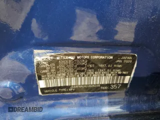 2020 Mitsubishi Outlander SE with VIN JA4AP4AU4LU026228, listed as a Copart auction lot 58708445 with 107,957 mi miles and Salvage title. Bid and sale history available at DreamBid. Image 13.