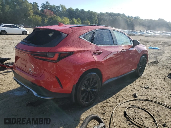 2022 Lexus NX with VIN JTJKGCEZ3N2001665, listed as a Copart auction lot 70567824 with 42,796 mi miles and Salvage Title. Bid and sale history available at carsss.com. Image 3.