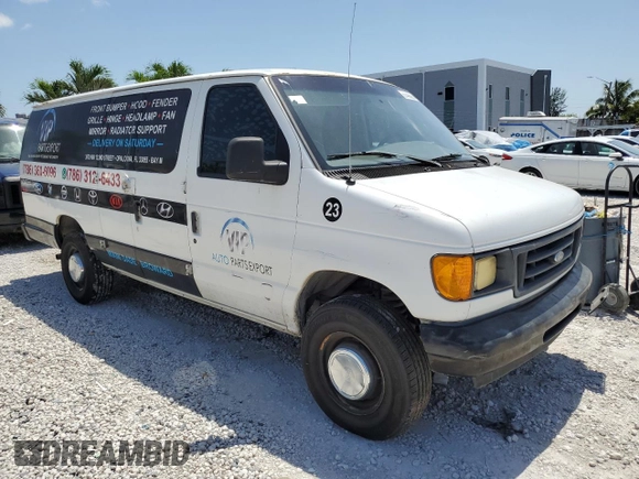 2006 Ford Econoline Cargo z VIN 1FTNS24W26HB39289, wystawiony jako Copart lot #57409025 z przebiegiem Nie podano mil oraz Czysty tytuł • Clean title. Historia ofert i sprzedaży dostępna na DreamBid. Obrazek 4.