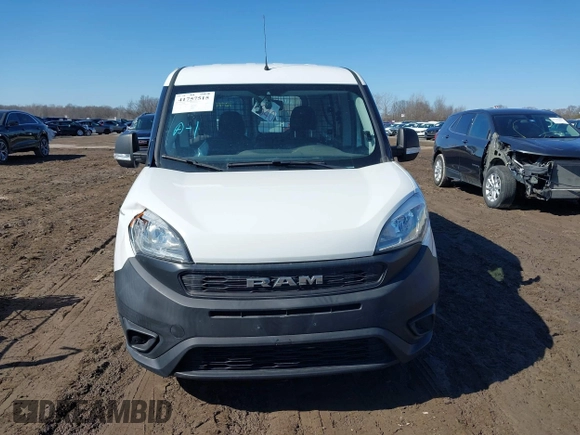 2020 Ram ProMaster City Cargo Van Tradesman with VIN ZFBHRFAB4L6P56298, listed as a IAAI auction lot 41757515 with 17,912 mi miles. Bid and sale history available at carsss.com. Image 12.